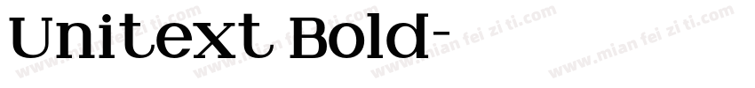 Unitext Bold字体转换